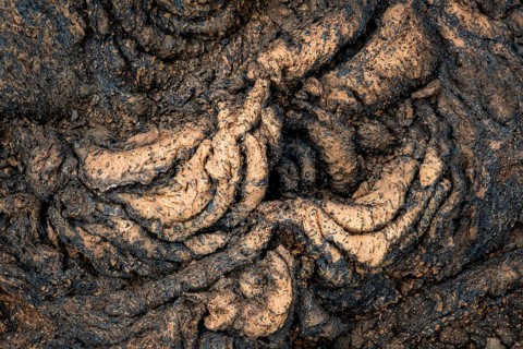 Pahoehoe lava