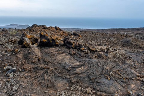 Typical volcanic landscape near La Restinga