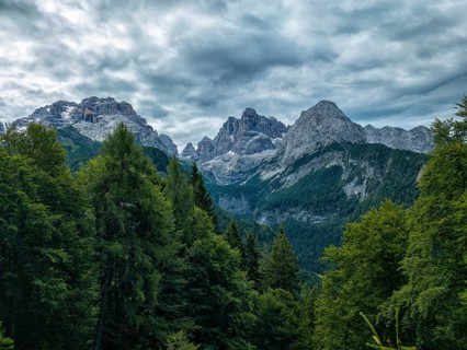Brenta mountain range in Summer