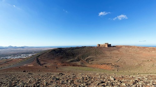 View of the Castillo de Santa Barbara and the Caldera