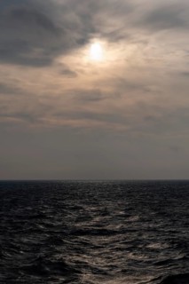 Water surface at wind force 3 to 4 Beaufort