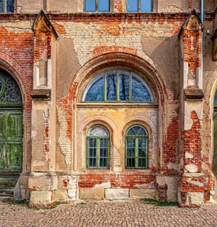 Gates and windows at the Ducal Stables in Altenburg