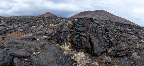 Typical volcanic landscape near La Restinga