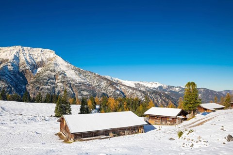 Kotalm Niederleger with snow in late autumn