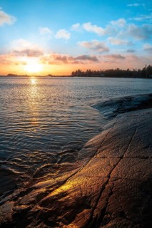Sunrise on the beach at Vita Sandar