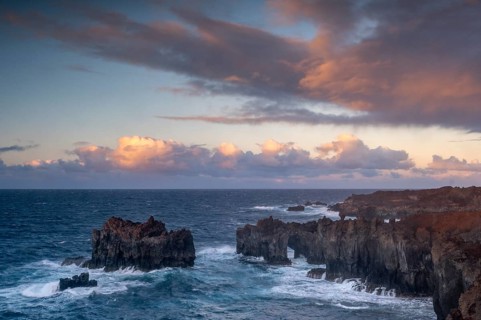 Sunset on the cliff