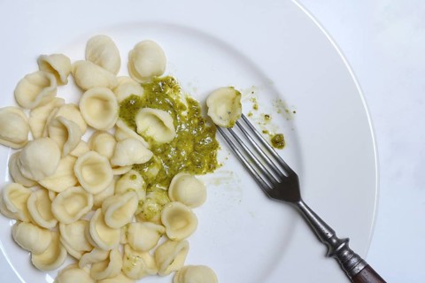 Orecchiette with pesto