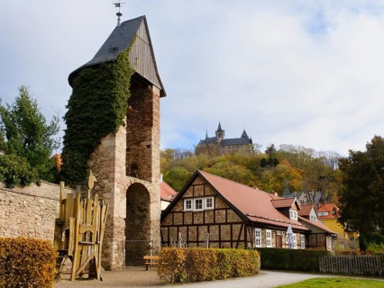 Fortified defence tower and city wall