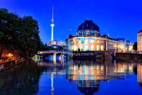 Bode Museum during the Festival of Lights
