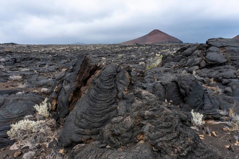 Typical volcanic landscape near La Restinga