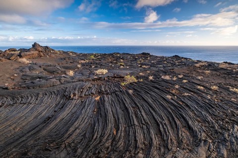 Typical volcanic landscape near La Restinga