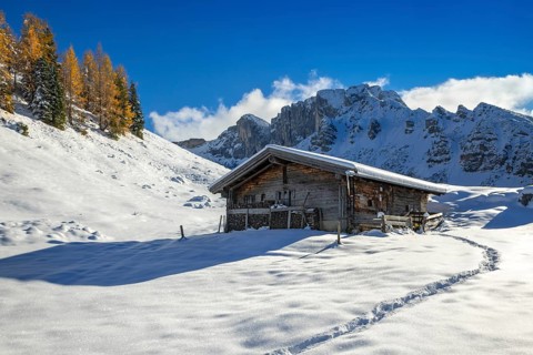 Kotalm Niederleger with snow in late autumn