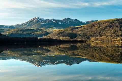 Lake Chambon in winter