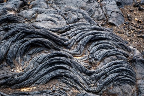 Pahoehoe lava