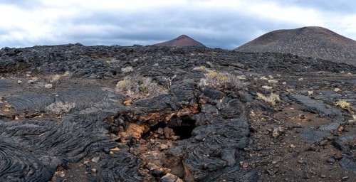 Typical volcanic landscape near La Restinga