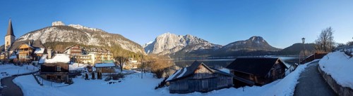 Altausseersee and Altaussee with Trisselwand and Loser Peak