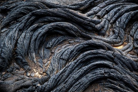 Pahoehoe lava