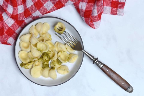 Orecchiette with pesto