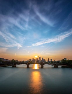 View of Frankfurt and the Frankfurt skyline