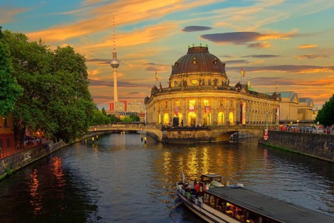 Bode Museum at sunset