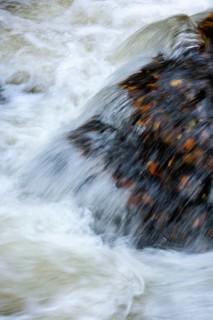 River Bode in the autumnal Harz Mountains