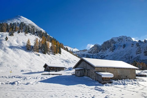 Kotalm Niederleger with snow in late autumn
