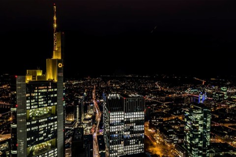 A city with skyscrapers