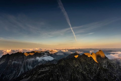 Panorama of mountains