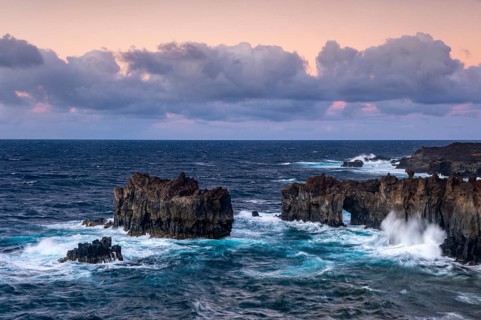 Sunset on the cliff
