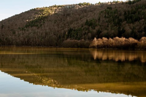 Lake Chambon in winter