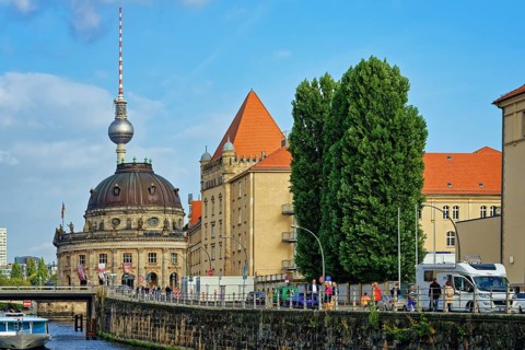 Bode Museum and Berlin Television tower
