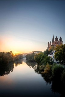 Late Romanesque and early Gothic Limburg Cathedral of Saint George or Georgsdom over the Lahn