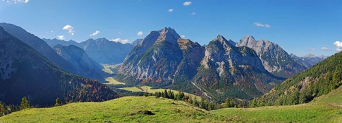 View to Eng Alm and Grosser Ahornboden
