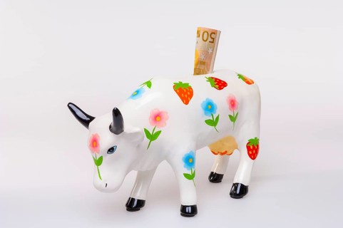 Porcelain money box