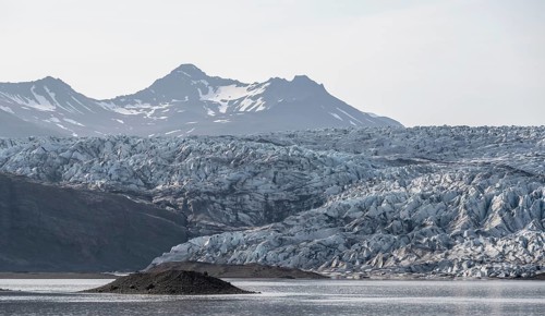 Kverkfjoell glacier tongue on Vatnajoekull glacier