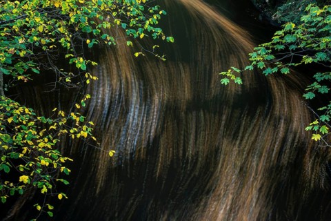 River Bode in the autumnal Harz Mountains
