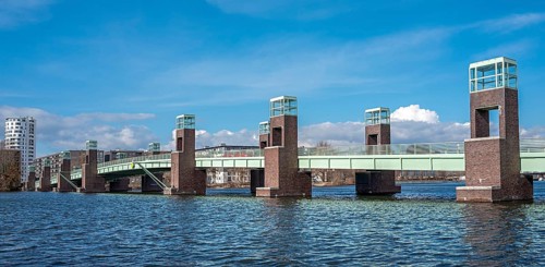 The pier in the Spandau waterfront