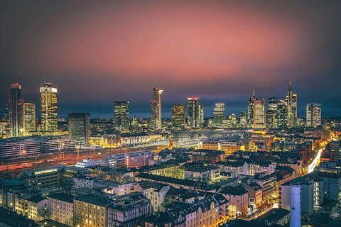 Frankfurt am Main at night
