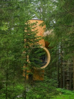 Modern forest house on the Pogusch