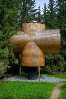 Modern forest house on the Pogusch