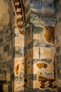 Interior with remains of frescoes