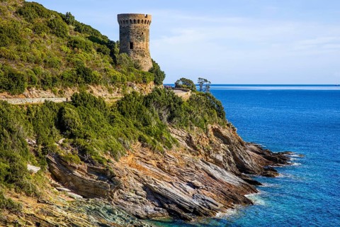 Coast with Genoese Tower