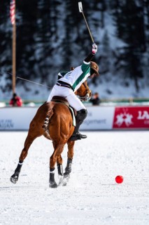 Santiago Marambio of Team Azerbaijan Land of Fire hits the ball