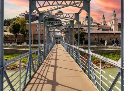 The Mozart Bridge in Salzburg