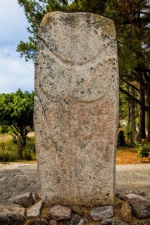 Menhir statue Filitosa V back view