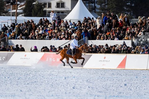 Valentin Novillo Astrada of Team Maserati gallops past the spectator stands