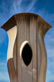 Sculptural ventilation shafts on the Casa Mila or La Pedrera by Antoni Gaudi