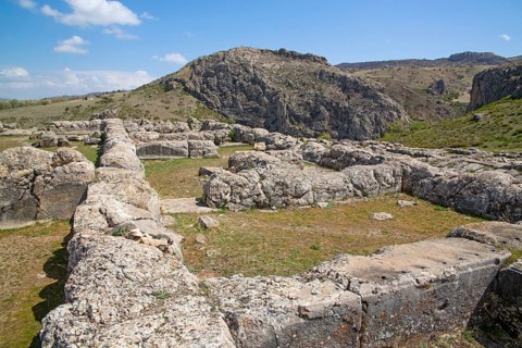 Lower town with temple complex
