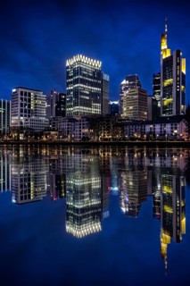 View of the skyline from the Eiserner Steg