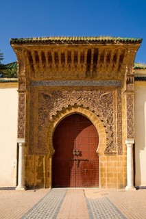 Entrance gate of the Mausoleum of Moulay Ismail